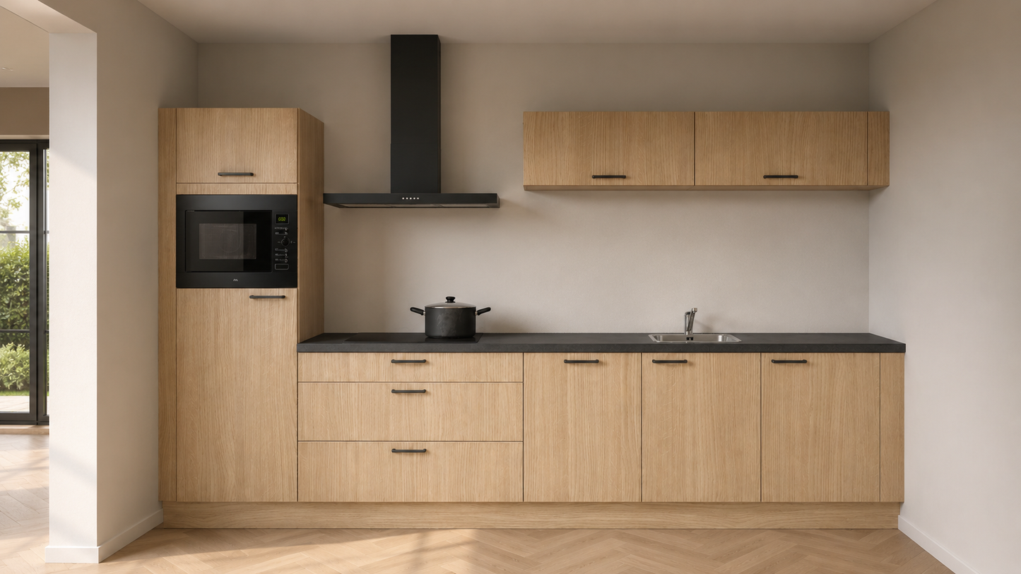 Rechte keuken Rava 1003 Summerfield eiken