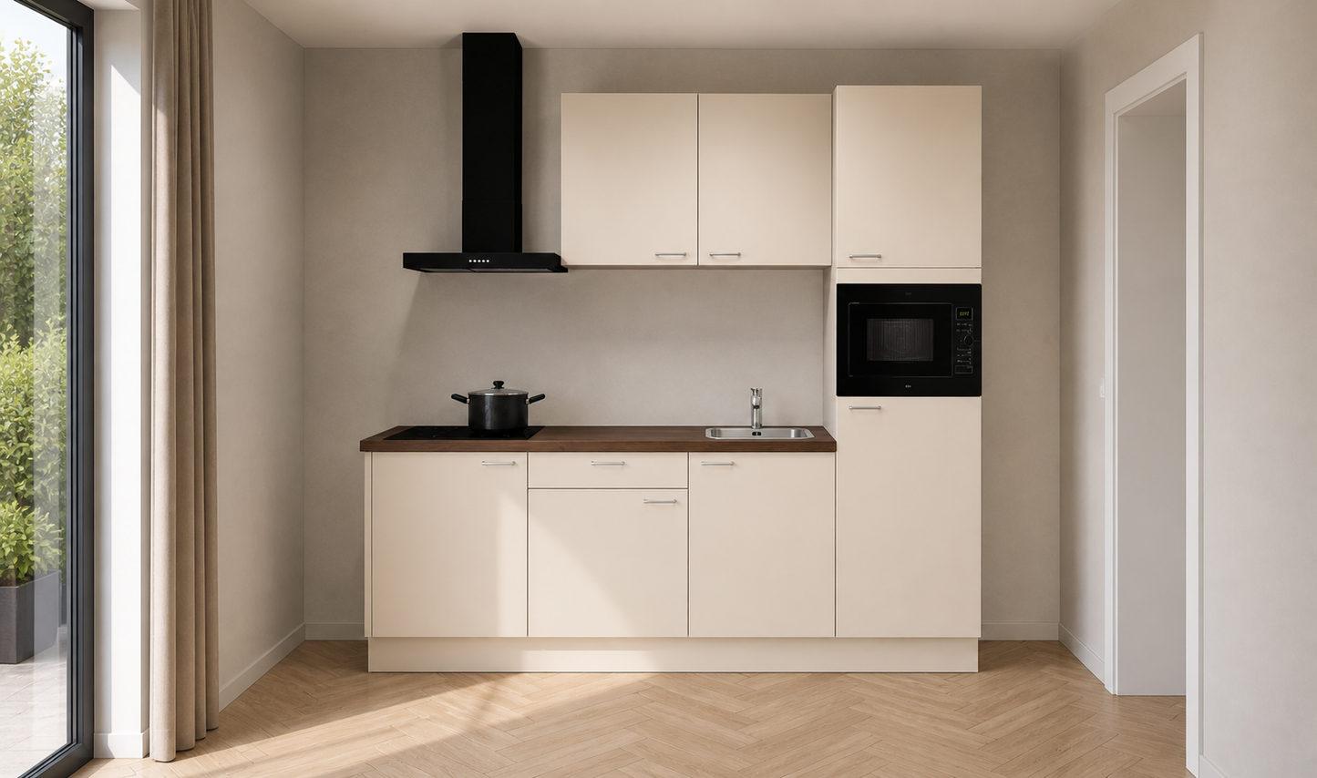 Rechte keuken Rava 1004 Magnoliawit